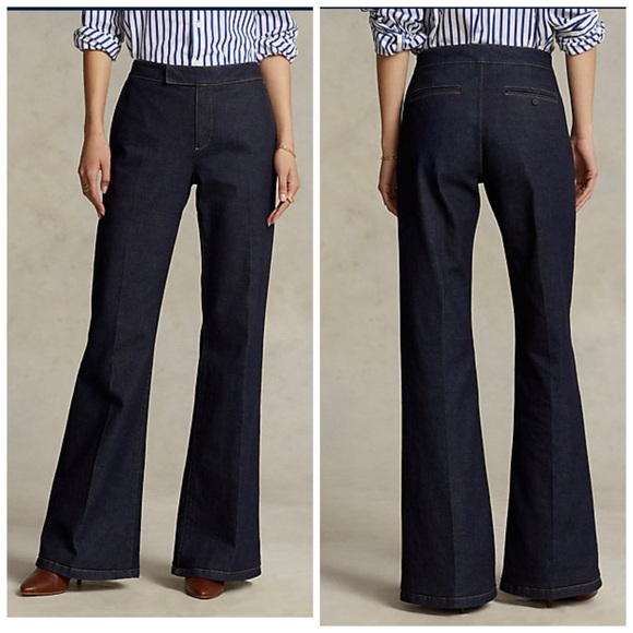 Polo Ralph Lauren Flare Denim Pants Jeans Size 10 - Picture 1 of 15